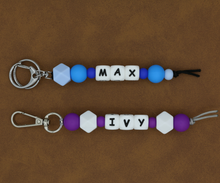 Load image into Gallery viewer, PERSONALISED NAME BAG TAG/KEYCHAIN