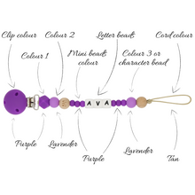 Load image into Gallery viewer, PERSONALISED DUMMY CLIP - 3 LETTERS