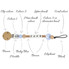 Load image into Gallery viewer, PERSONALISED DUMMY CLIP - 4 LETTERS