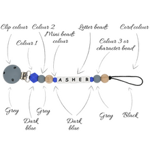 Load image into Gallery viewer, PERSONALISED DUMMY CLIP - 5 LETTERS