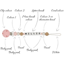Load image into Gallery viewer, PERSONALISED DUMMY CLIP - 6 LETTERS