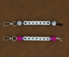 Load image into Gallery viewer, PERSONALISED NAME BAG TAG/KEYCHAIN