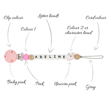 Load image into Gallery viewer, PERSONALISED DUMMY CLIP - 7 LETTERS