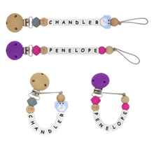Load image into Gallery viewer, PERSONALISED DUMMY CLIP - 8 LETTERS