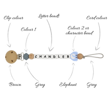 Load image into Gallery viewer, PERSONALISED DUMMY CLIP - 8 LETTERS