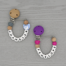 Load image into Gallery viewer, PERSONALISED DUMMY CLIP - 8 LETTERS