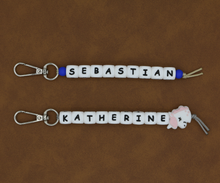 Load image into Gallery viewer, PERSONALISED NAME BAG TAG/KEYCHAIN