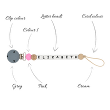 Load image into Gallery viewer, PERSONALISED DUMMY CLIP - 9 LETTERS