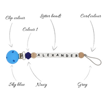 Load image into Gallery viewer, PERSONALISED DUMMY CLIP - 9 LETTERS