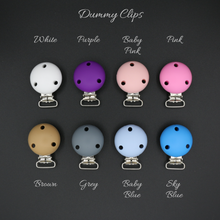 Load image into Gallery viewer, PERSONALISED DUMMY CLIP - 7 LETTERS