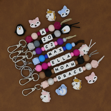 Load image into Gallery viewer, PERSONALISED NAME BAG TAG/KEYCHAIN