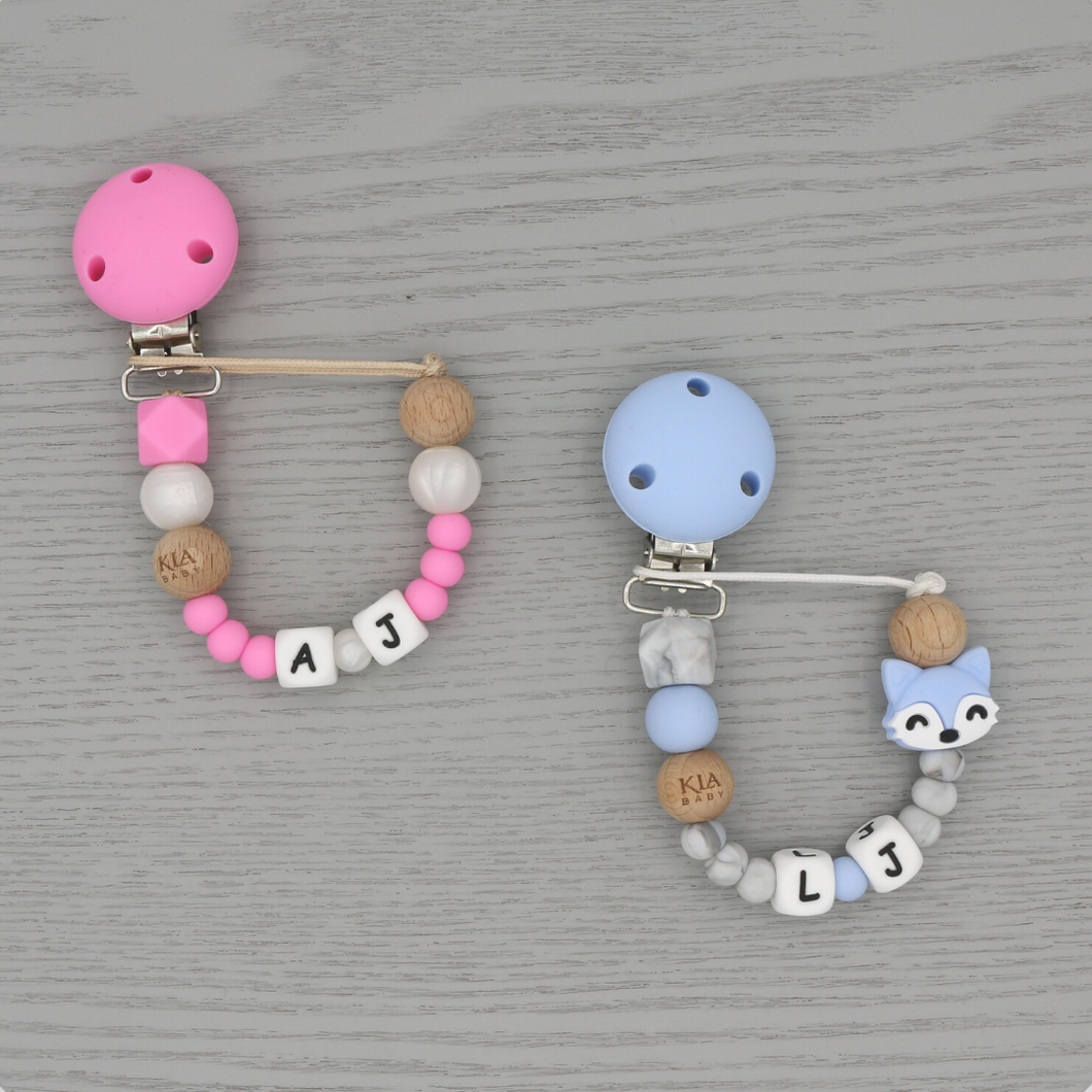 PERSONALISED DUMMY CLIP - 2 LETTERS