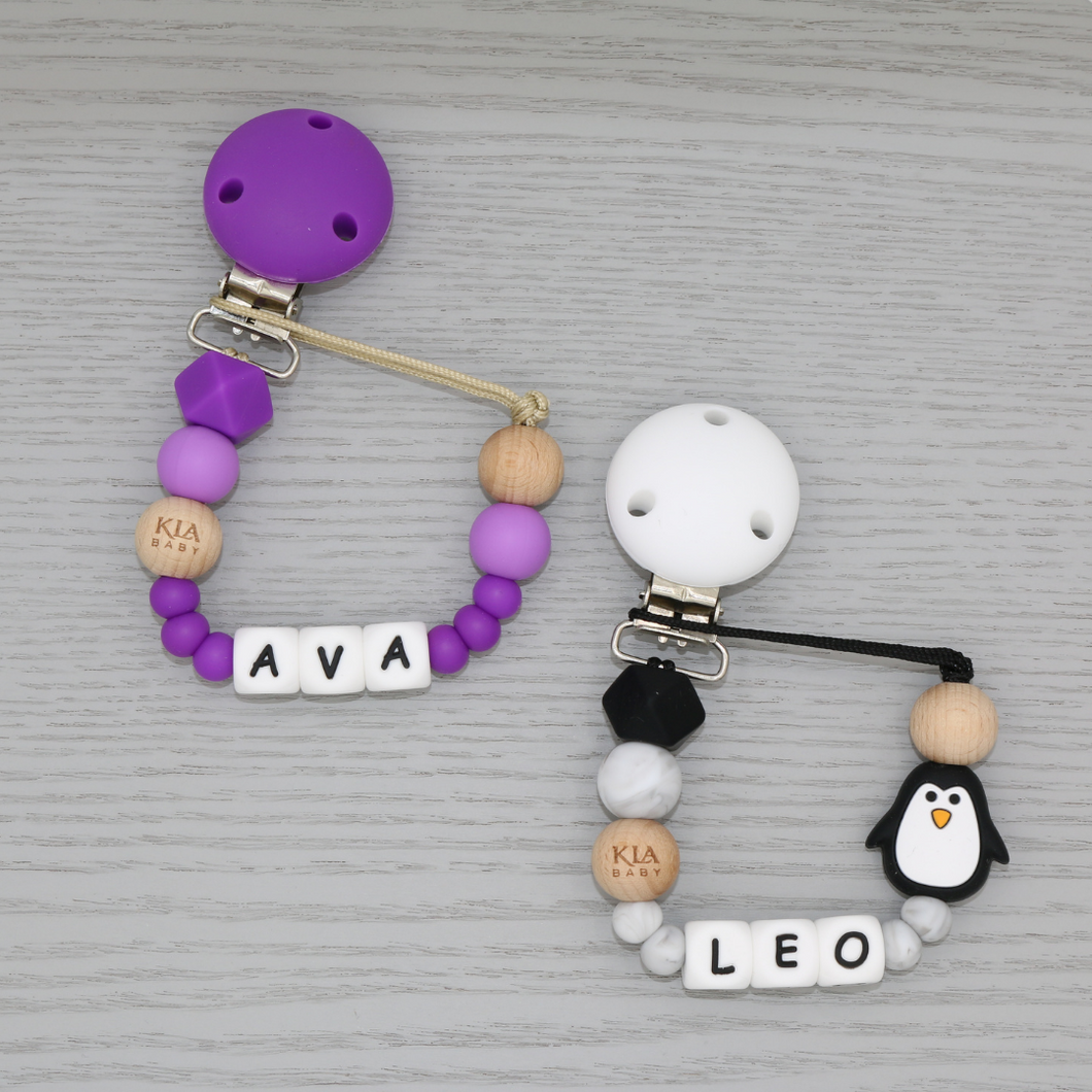 PERSONALISED DUMMY CLIP - 3 LETTERS