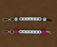 Load image into Gallery viewer, PERSONALISED NAME BAG TAG/KEYCHAIN
