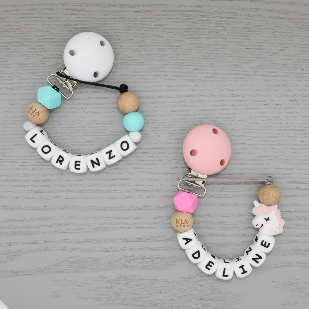 PERSONALISED DUMMY CLIP - 7 LETTERS